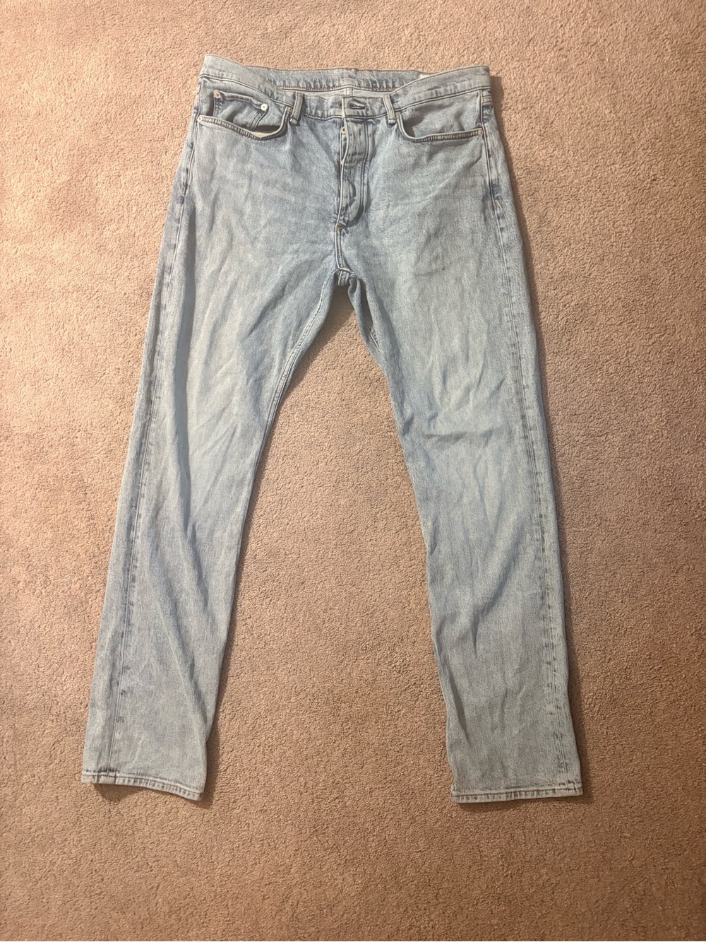 rag & bone Men’s Light Wash Straight Jeans 34x32